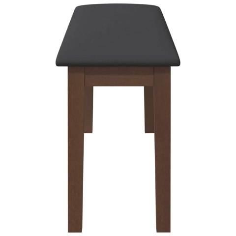 ŁAWKA 110CM BRĄZOWA LITE DREWNO GUMA