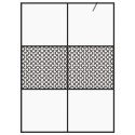 ŚCIANKA PRYSZNICOWA PRZEZROCZYSTE SZKŁO ESG 140X195CM CZARNA