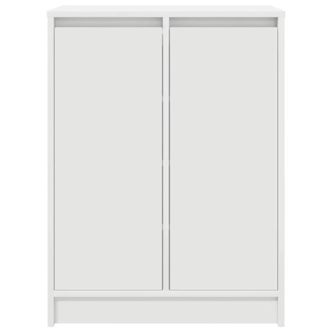 SZAFKA NA BUTY BIAŁA 57X34X76CM DREWNO KLEJONE