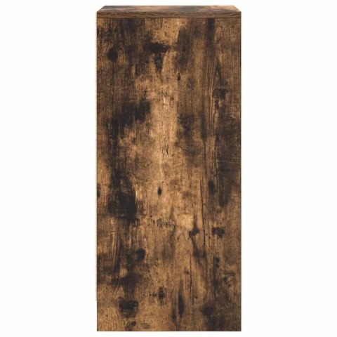 SZAFKA NA BUTY DĄB WĘDZONY 29,5X34X76CM DREWNO KLEJONE