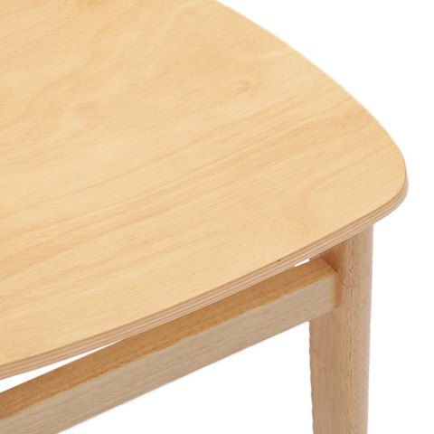 KRZESŁA DO JADALNI 2 SZT. LITE DREWNO GUMA