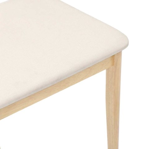 KRZESŁA DO JADALNI Z PODUSZKAMI 2 SZT. DREWNO LITE GUMA