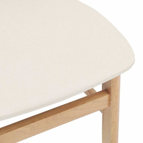 KRZESŁA DO JADALNI Z PODUSZKAMI 2 SZT. LITE DREWNO GUMA