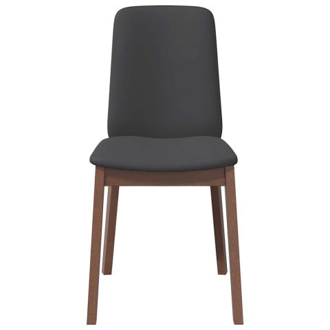 KRZESŁA DO JADALNI Z PODUSZKAMI 2 SZT. LITE DREWNO GUMOWE