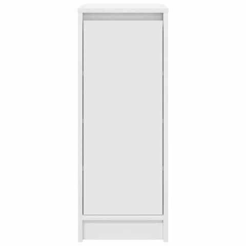 SZAFKA NA BUTY BIAŁA 29,5X34X76CM DREWNO KLEJONE