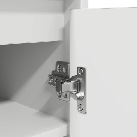 SZAFKA NA BUTY BIAŁA 29,5X34X76CM DREWNO KLEJONE