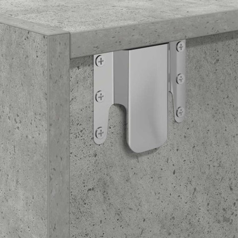 SZAFKI RTV 2 SZT. BETON SZARY 60X31X25,5CM DREWNO KLEJONE