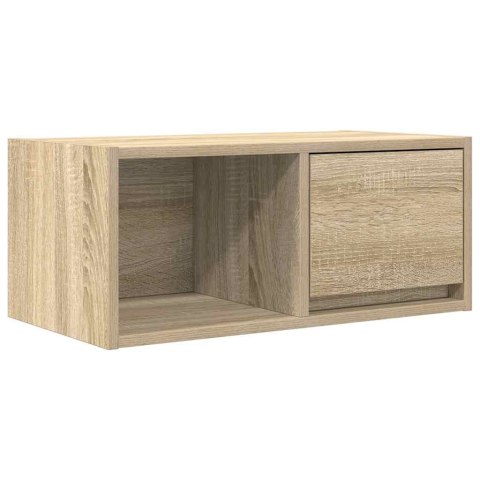 SZAFKI RTV 2 SZT. DĄB SONOMA 60X31X25,5CM DREWNO KLEJONE