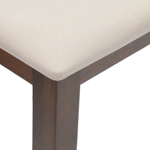 ŁAWKA 110CM BRĄZOWA LITE DREWNO GUMA