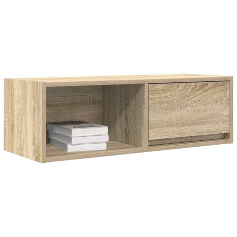 SZAFKI RTV 2 SZT. DĄB SONOMA 80X31X25,5CM DREWNO KLEJONE