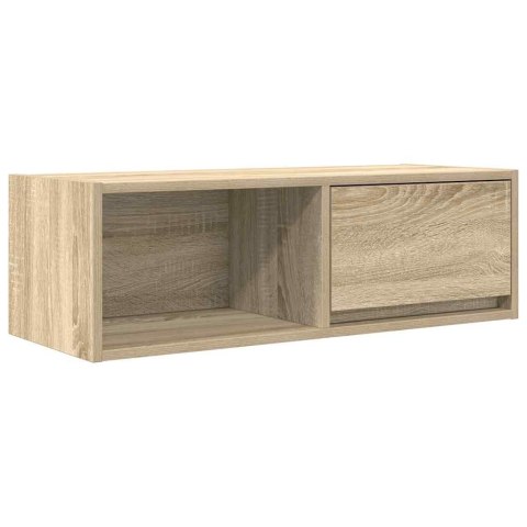 SZAFKI RTV 2 SZT. DĄB SONOMA 80X31X25,5CM DREWNO KLEJONE