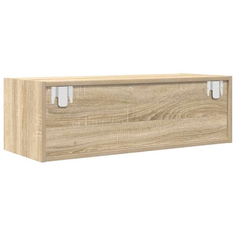 SZAFKI RTV 2 SZT. DĄB SONOMA 80X31X25,5CM DREWNO KLEJONE