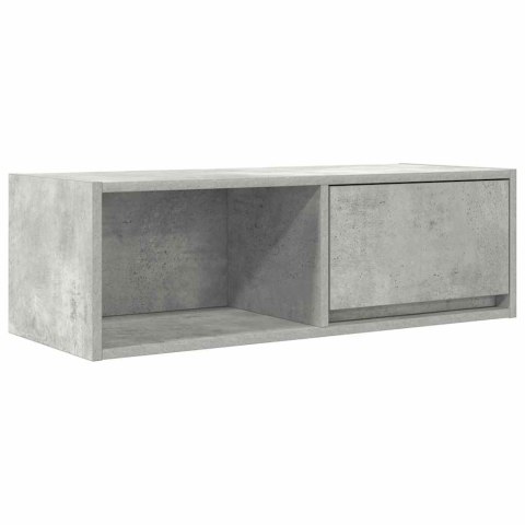 SZAFKA RTV BETONOWA SZARA 80X31X25,5CM DREWNO KLEJONE