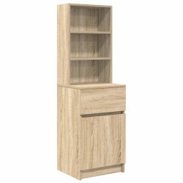 VidaXL Szafka nocna Sonoma Oak 39x35x125 cm Drewno klejone