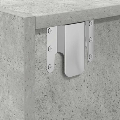 SZAFKI RTV 2 SZT. BETON SZARY 80X31X25,5CM DREWNO KLEJONE