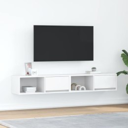 VidaXL Szafki pod TV 2 szt. Białe 80x31x25,5 cm Drewno klejone