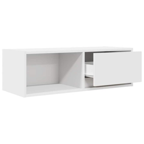 SZAFKI POD TV 2 SZT. BIAŁE 80X31X25,5CM DREWNO KLEJONE