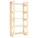 REGAŁ NA KSIĄŻKI/PRZEGRODA 80X35X160CM LITE DREWNO SOSNOWE