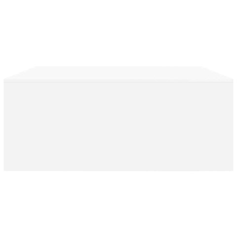 STOLIK KAWOWY Z SZUFLADAMI BIAŁY 100X100X40CM