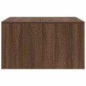 STOLIK KAWOWY Z SZUFLADAMI BRĄZOWY DĄB 70,5X70X40CM