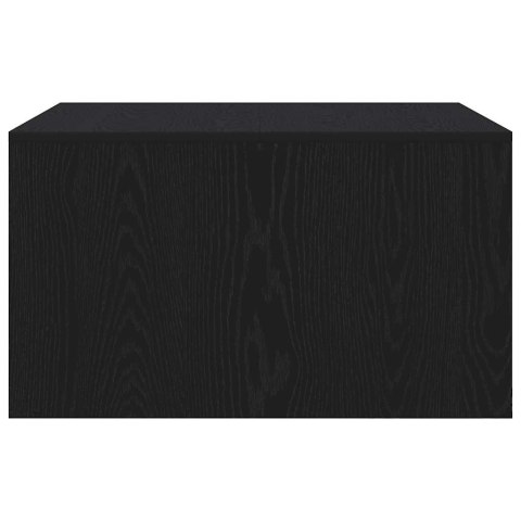 STOLIK KAWOWY Z SZUFLADAMI CZARNY DĄB 70,5X70X40CM