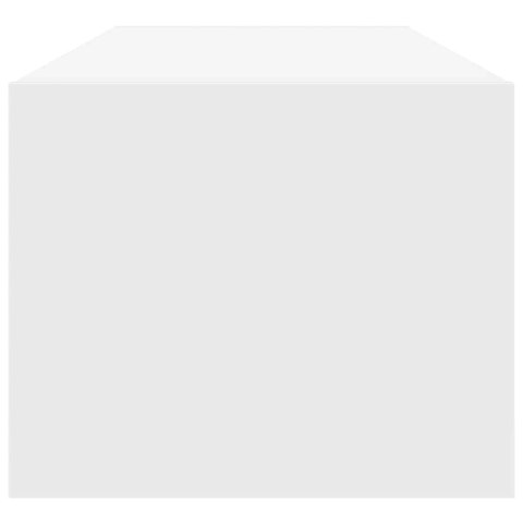 SZAFKA RTV BIAŁA 100X31X25,5CM DREWNO KLEJONE