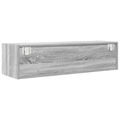 SZAFKA RTV SZARA SONOMA 100X31X25,5CM DREWNO KLEJONE