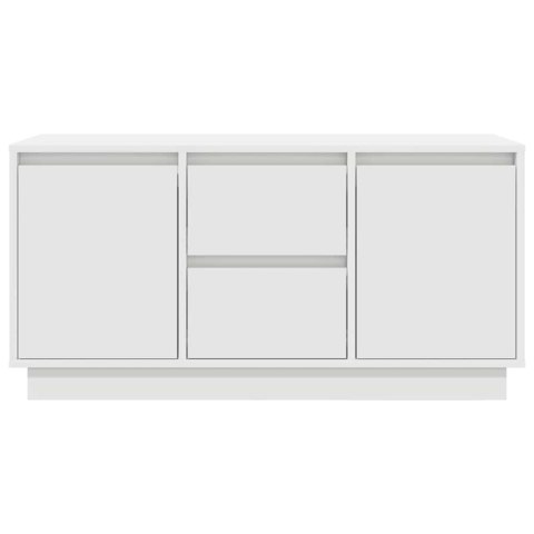 SZAFKA RTV Z OŚWIETLENIEM LED BIAŁA 100X41X50CM