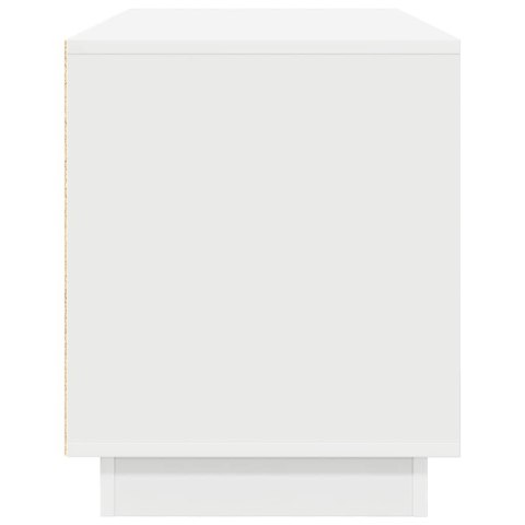 SZAFKA RTV Z OŚWIETLENIEM LED BIAŁA 100X41X50CM