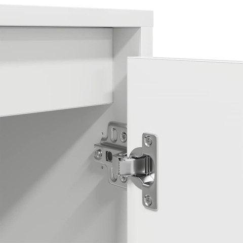 SZAFKA RTV Z OŚWIETLENIEM LED BIAŁA 100X41X50CM