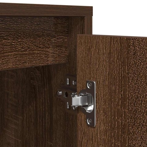 SZAFKA RTV Z OŚWIETLENIEM LED BRĄZOWY DĄB 100X41X50CM