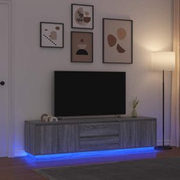 SZAFKA RTV Z OŚWIETLENIEM LED STARE DREWNO 100X41X50CM
