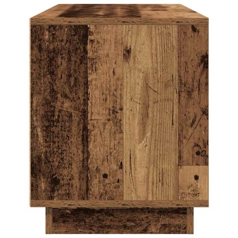 SZAFKA RTV Z OŚWIETLENIEM LED STARE DREWNO 100X41X50CM