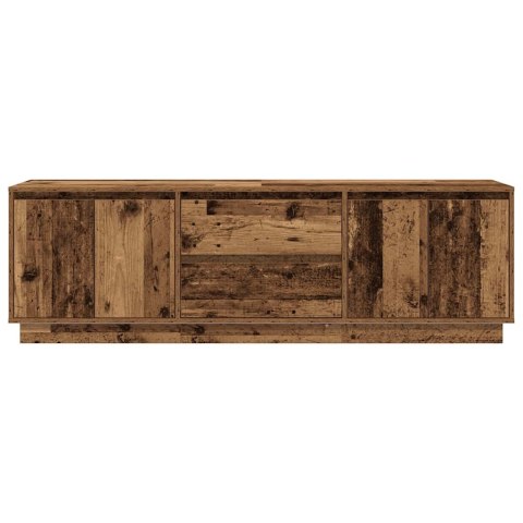 SZAFKA RTV Z OŚWIETLENIEM LED STARE DREWNO 160,5X41X50CM