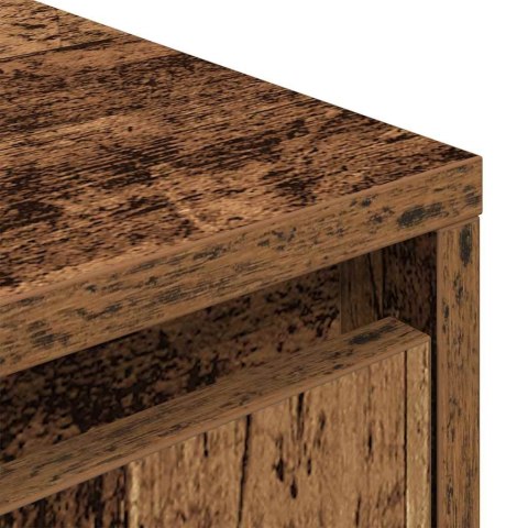 SZAFKA RTV Z OŚWIETLENIEM LED STARE DREWNO 160,5X41X50CM