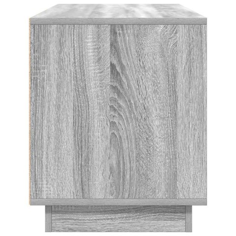 SZAFKA RTV Z OŚWIETLENIEM LED SZARA SONOMA 100X41X50CM