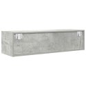 SZAFKI RTV 2 SZT. BETON SZARY 100X31X25,5CM DREWNO KLEJONE