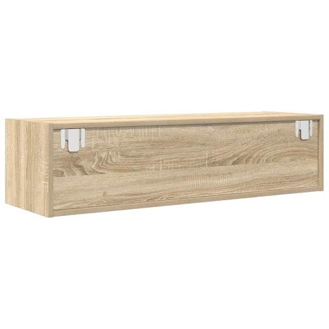 SZAFKI RTV 2 SZT. DĄB SONOMA 100X31X25,5CM DREWNO KLEJONE