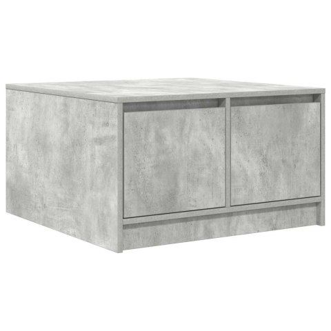 STOLIK KAWOWY Z SZUFLADAMI BETONOWY SZARY 70,5X70X40CM