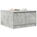 STOLIK KAWOWY Z SZUFLADAMI BETONOWY SZARY 70,5X70X40CM
