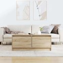 STOLIK KAWOWY Z SZUFLADAMI SONOMA OAK 100X100X40CM