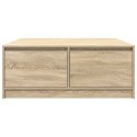 STOLIK KAWOWY Z SZUFLADAMI SONOMA OAK 100X100X40CM