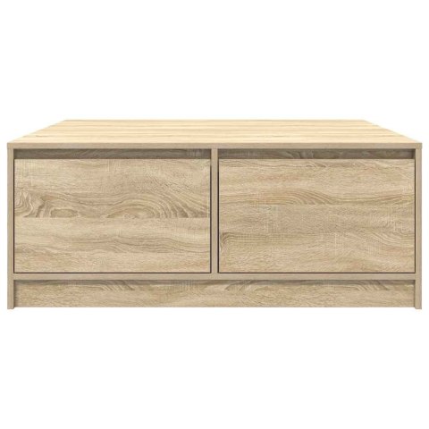 STOLIK KAWOWY Z SZUFLADAMI SONOMA OAK 100X100X40CM