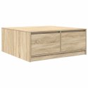 STOLIK KAWOWY Z SZUFLADAMI SONOMA OAK 100X100X40CM