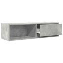 SZAFKA RTV BETON SZARY 100X31X25,5CM DREWNO KLEJONE