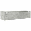 SZAFKA RTV BETON SZARY 100X31X25,5CM DREWNO KLEJONE