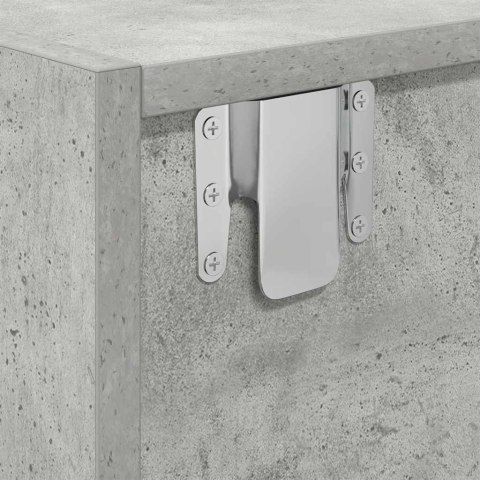 SZAFKA RTV BETON SZARY 100X31X25,5CM DREWNO KLEJONE