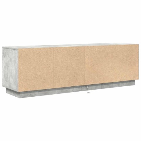 SZAFKA RTV Z OŚWIETLENIEM LED BETON SZARY 160,5X41X50CM