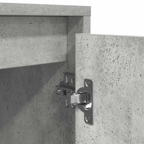 SZAFKA RTV Z OŚWIETLENIEM LED BETON SZARY 160,5X41X50CM