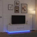 SZAFKA RTV Z OŚWIETLENIEM LED BIAŁA 160,5X41X50CM